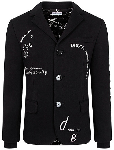 Однобортный пиджак с вышивкой Dolce & Gabbana - 1334519081588 - Фото 1