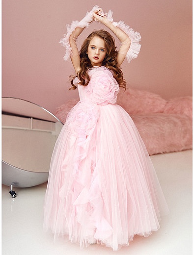 Розовое пышное Платье SASHA KIM - 1054709270935 - Фото 2