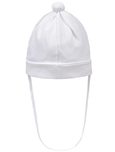 Белая хлопковая шапка с цветами Aletta - 1354509170535 - Фото 2
