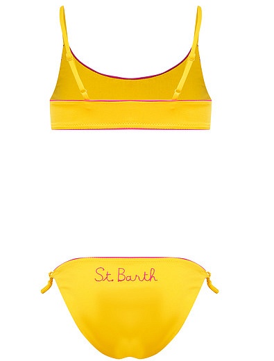Желтый раздельный купальник с логотипом MC2 Saint Barth - 0884509275226 - Фото 2
