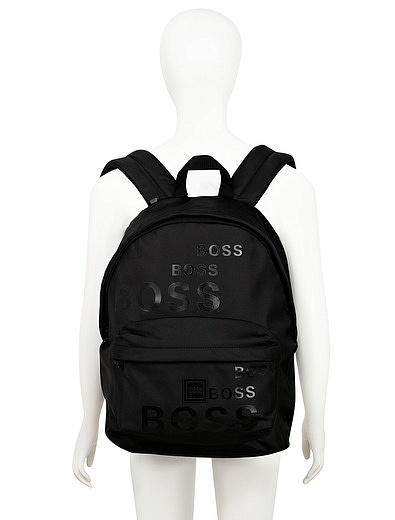 Чёрный рюкзак с логотипом HUGO BOSS - 1504518180227 - Фото 2