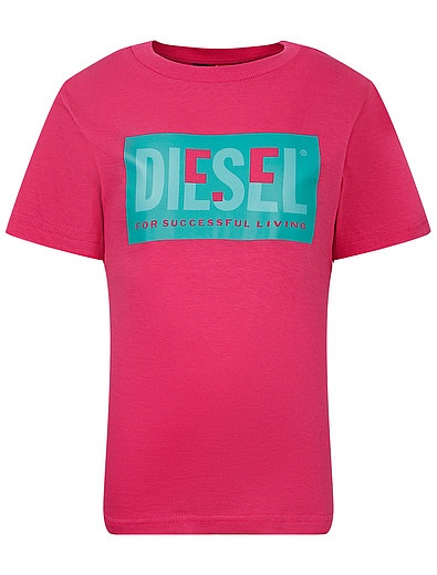 розовая Футболка с логотипом Diesel - 1134529270091 - Фото 1