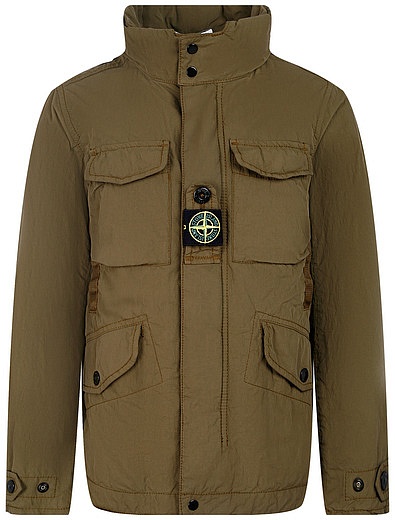 Куртка цвета хаки с накладными карманами Stone Island - 1074519273360 - Фото 1