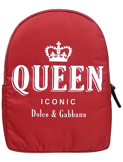 Рюкзак с принтом  queen iconic Dolce & Gabbana - 1501308980029 - Фото 1