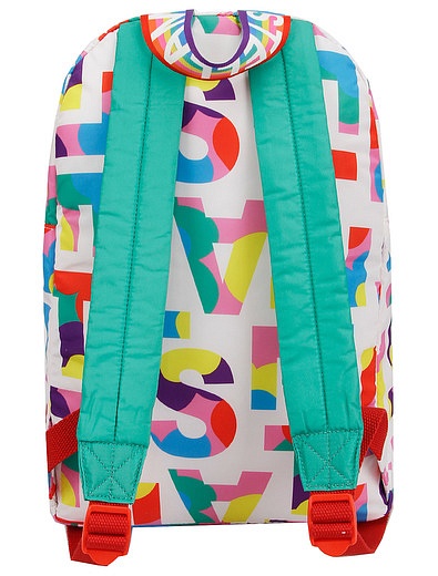 Рюкзак с разноцветным принтом логотипа Stella McCartney - 1504508370188 - Фото 3