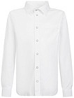 Белая рубашка с нагрудным карманом - 1014519380958