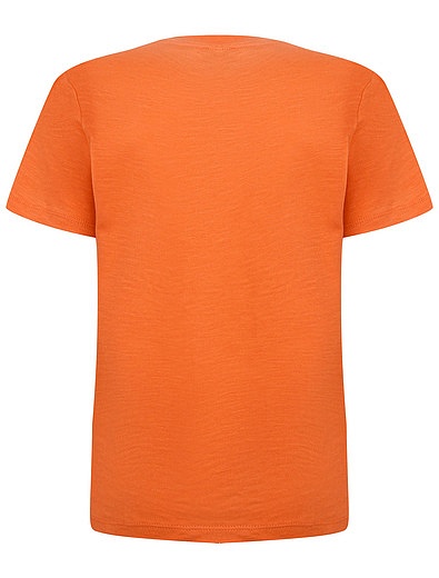 Оранжевая футболка со слоном KENZO - 1134529179288 - Фото 2