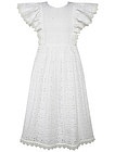 Белое платье с вышивкой ришелье - 1054609374832