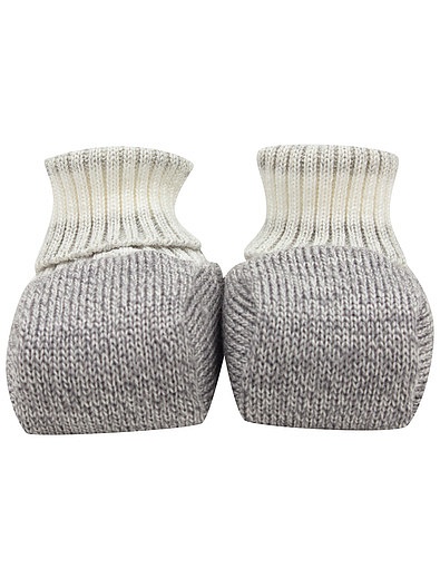 Серые носки-пинетки из шерсти Marlu - 1534519080035 - Фото 1