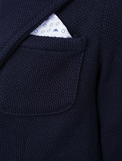 Однобортный пиджак с нагрудным карманом Armani Junior - 1331419870397 - Фото 2