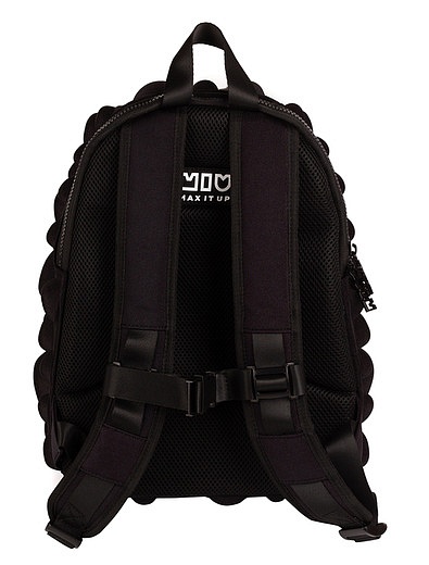 Черный рельефный рюкзак 36х30 MUI-MaxItUP - 1504520280120 - Фото 5