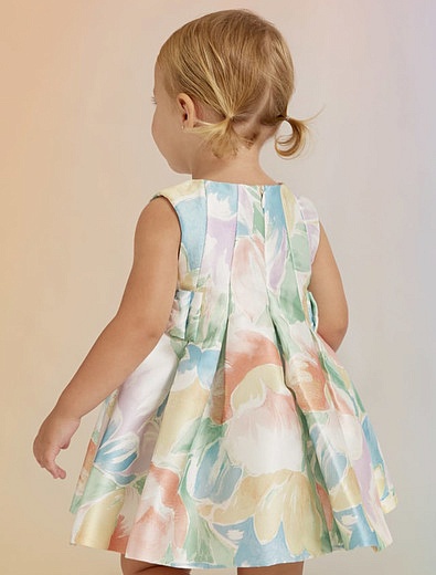 Платье с акварельными цветами ABEL & LULA - 1054509377483 - Фото 3