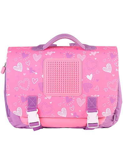 Розовый школьный ранец с сердечками Upixel - 1674508080018 - Фото 4