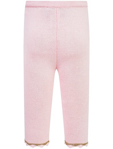 Розовые брюки из хлопка и кашемира Dior - 1082609880718 - Фото 3