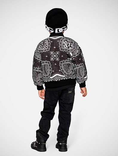 Куртка с геометричным принтом Dolce & Gabbana - 1074519284601 - Фото 3