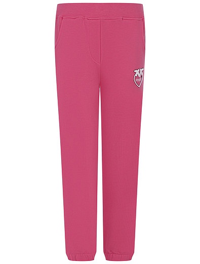 Розовые спортивные брюки с добавлением эластана Pinko - 4244509370714 - Фото 1