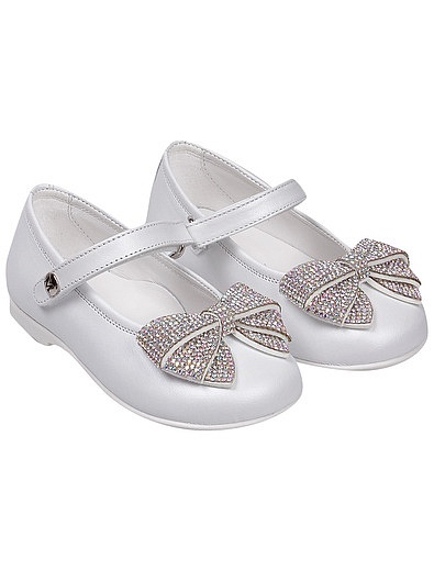 Белые туфли с бантиками Missouri - 2011209980046 - Фото 1