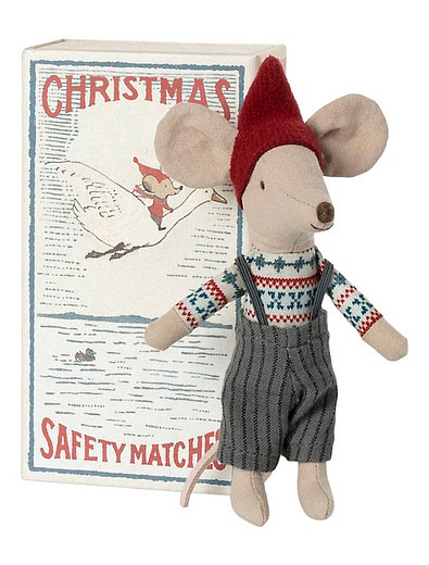 Рождественский мышонок в коробке 15 см MAILEG - 7134520180744 - Фото 1