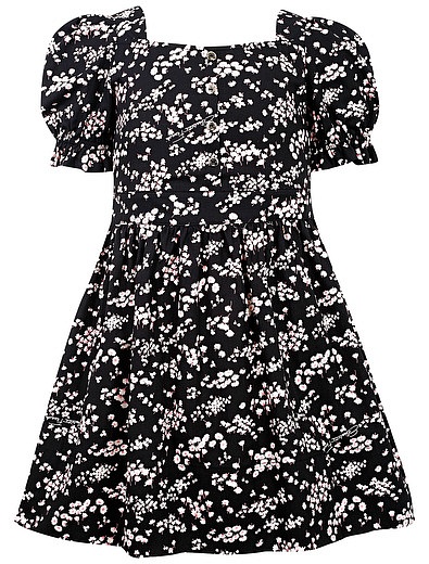 Платье с цветочным принтом и рукавами-фонариками ELISABETTA FRANCHI - 1054509275826 - Фото 1
