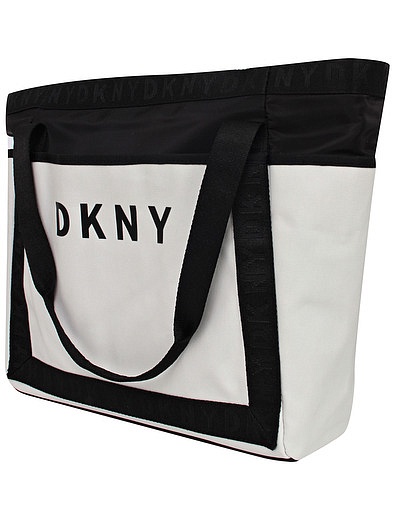 шоппер с логотипом DKNY - 1204508270265 - Фото 2