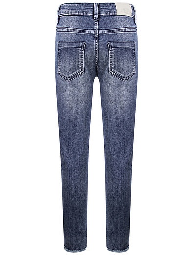 Синие джинсы прямого кроя FRACOMINA - 1161409980344 - Фото 2