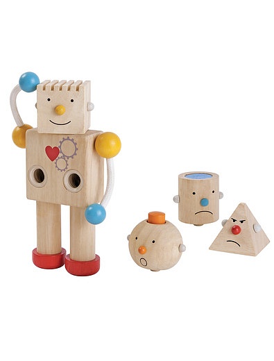 Деревянная игрушка-конструктор Робот PLAN TOYS - 7132529980938 - Фото 1