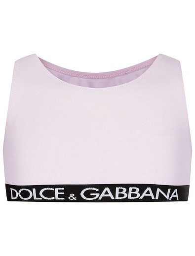Комплекты нижнего белья (трусы, топ) трикотажные машинного вязания детские для девочек Dolce & Gabbana - 6114509280017 - Фото 5