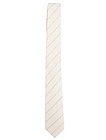Полосатый галстук из льна и хлопка - 1324518370035