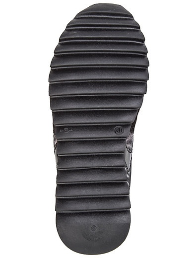 Черные кроссовки с текстильными вставками UNISA - 2101119680027 - Фото 5