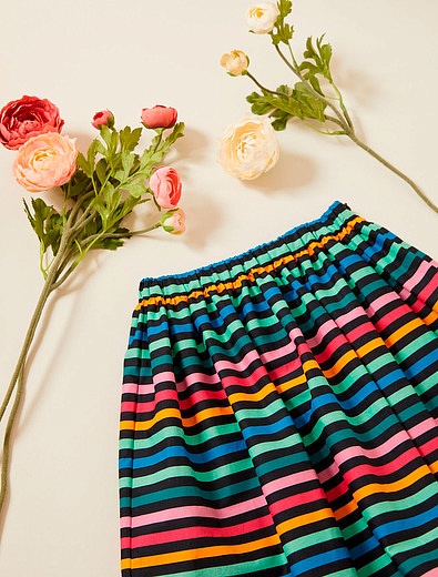 Разноцветная юбка в полоску Sonia Rykiel - 1044509173222 - Фото 4