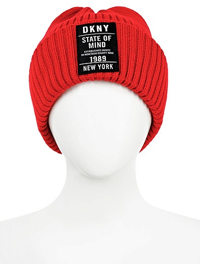 Красная шапка из акрила DKNY - 1354529181245 - Фото 8