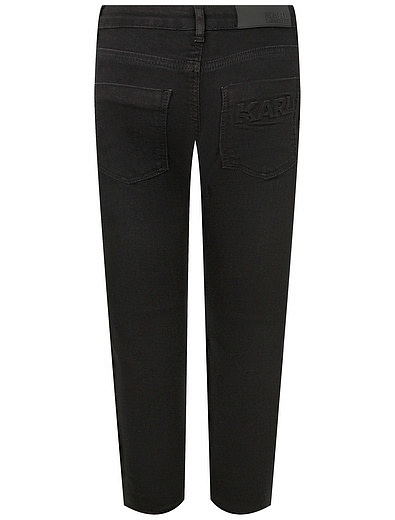 Черные джинсы прямого кроя KARL LAGERFELD - 1164529181448 - Фото 2