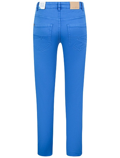 Зауженные синие брюки Mayoral - 1081419970589 - Фото 2