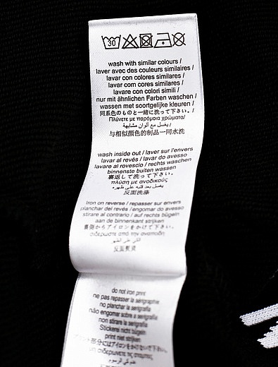 Чёрная толстовка с капюшоном DKNY - 0074529170049 - Фото 3