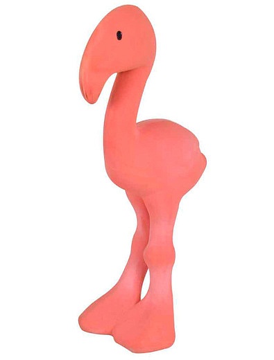 Игрушка-пищалка из натурального каучука фламинго Tikiri - 7134529181087 - Фото 1