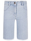 джинсовые шорты с необработанным краем - 1411509070118