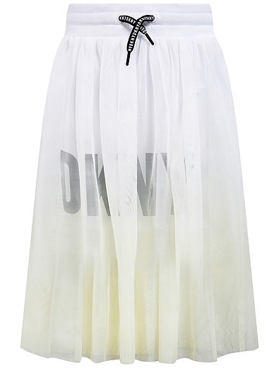 Двухслойная юбка с логотипом DKNY - 1044509171044 - Фото 1