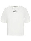 Белая футболка в стиле оверсайз - 1134509374146