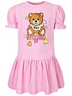 Розовое платье с мишкой - 1054509412672