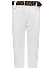 Белые брюки с ремнем - 1084519071422