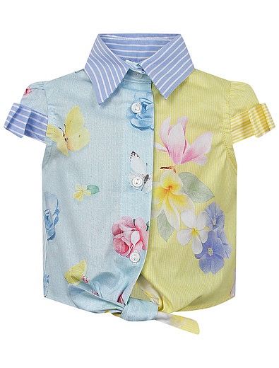 Комплект из блузы и шорт Lapin House - 3024509270143 - Фото 3