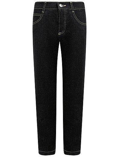 Черные джинсы с контрастным карманом Fendi - 1164529171593 - Фото 1
