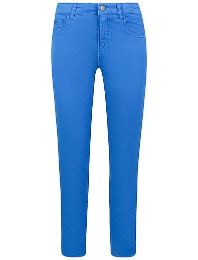 Зауженные синие брюки Mayoral - 1081419970589 - Фото 1
