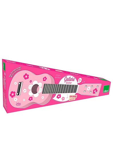 Розовая гитара в цветочек Vilac - 7134520270070 - Фото 2