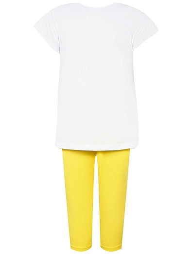 Комплект из футболки с лимоном и леггинсов Mayoral - 3024509372014 - Фото 3