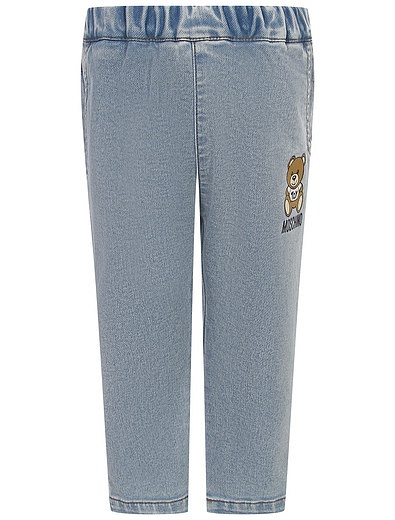 Голубые джинсы на кулиске Moschino - 1164529370361 - Фото 1