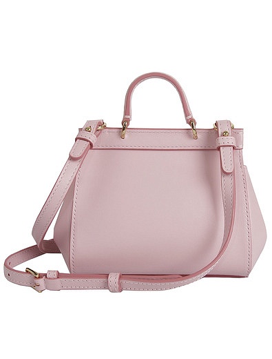 розовая сумка из натуральной кожи Dolce & Gabbana - 1204508280509 - Фото 6