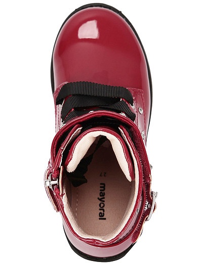 Красные лаковые ботинки Mayoral - 2034508281003 - Фото 4