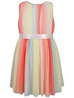 Разноцветное платье с поясом - 1054509279008