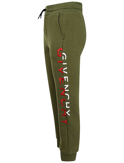 спортивные брюки с вышивкой GIVENCHY - 4244519184301 - Фото 2